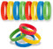 Bymivofun 8 pezzi Braccialetti da Costruzione, Braccialetti in Silicone Colorato in Mattoni, per Riempitivi per Borse Goodie Carnival Prize Party Friends Forniture di Compleanno (18cm)