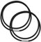 volumoon 2 Pcs Chaîne en Cuir Véritable Noir, Cordon de Cire Imperméable 3mm avec Fermoir, Collier Homme Cuir Cordon Collier Homme Collier Tressé en Cuir, Cordon Pour Pendentif, Longueur 45cm