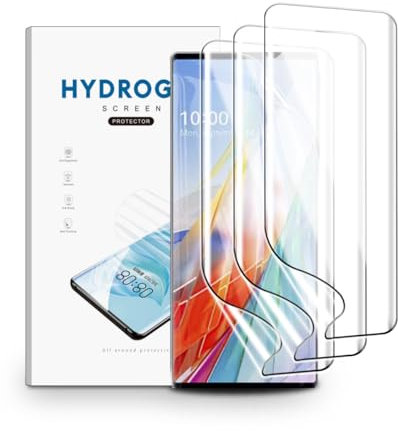 nvskvd Film Hydrogel pour LG Wing 5G(6.8), 3 Pièces TPU Film Protection Écran HD Clair Doux Transparent Film de Protection d'écran