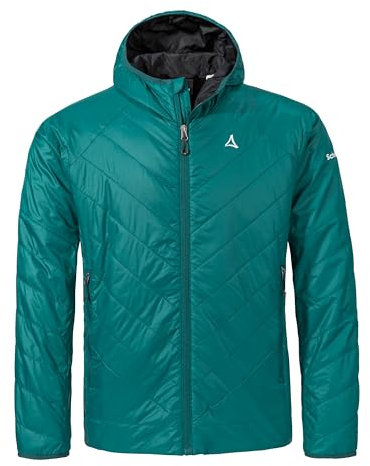 Schöffel Herren Ins Jacket Style Cascata MNS, leichte Steppjacke, Outdoorjacke mit nachhaltiger PrimaLoft Black Eco Wattierung, wasserabweisende Windjacke, quartz, 52