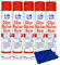 Reinigungsset SomosTrade für Glasflächen und Fenster - 5 Sprühdosen mit 500ml + Gratis Microfasertuch