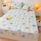 FOREPOTY Weiches und Bequemes Spannbetttuch,Sommer Coole Latex-Bettwäsche, Matratzenschoner Mit Cartoon-Aufdruck Für Kinderzimmer, Bettbezug Für Kinderzimmer, Obst, 150 * 200 cm (1 Stück)