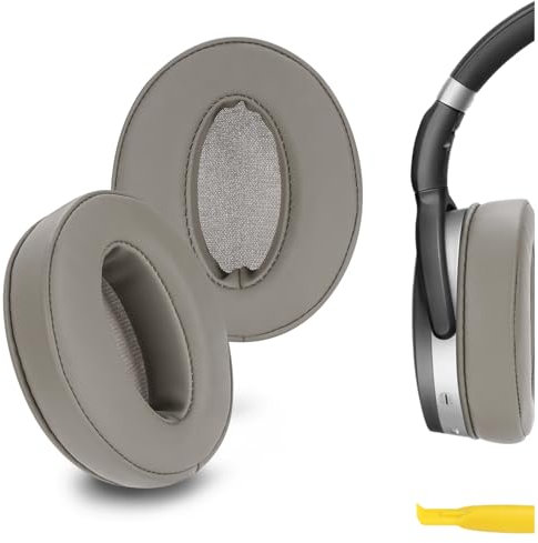Geekria QuickFit Replacement Ear Pads for Sennheiser HD4.50BT, HD4.50BTNC, HD4.40BT, HD4.30G, HD4.20S, HD458BT, HD450, HD450BT, HD400S, HD350BT Headphones Ear Cushions (Brown)