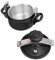Pressure Cooker, Aluminum Alloy Explosion Proof Large Capacity Compound Bottom, Pressure Canner for Gas Stove Induction Cooker, Recipe Book Fast Cooking Stove (2L)