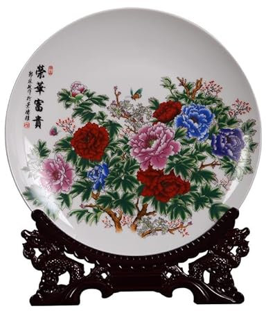 Jingdezhen Keramiska dekorativa tallrikar Kinesisk stil Vardagsrumsdekorationer Hemhantverk