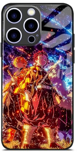 Kamaboko Trio Manga Anime Glass Case for iPhone 13 Aesthetic Protection | Vibrant squad graphics, sleek 9H tempered back panel, shockproof silicone armor, precise cutouts, ultimate otaku collectible