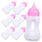 DECHOUS 10 Stück Nuckelflasche -Babyflaschen für Puppen Miniatur-Babypuppenflaschen Zubehör für kinderspielzeug Mini-Milchflaschen Mini-Saftflaschen Sport