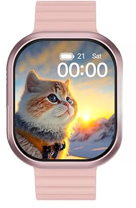 XINDADA Reloj inteligente 4G con tarjeta SIM, reloj inteligente para hombres y mujeres 2025 Android Play Store 2.02 pulgadas LCD Watch X Call TikTok Cámara Video Ultra GPS (rosa)