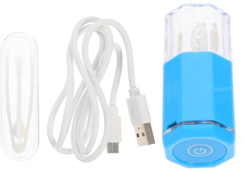 TOPPERFUN Portable Electric Lens Cleaner Full-Automatic Contacts Cleaning Machine with Electrolysis Protein Removal for Travel and Daily Use