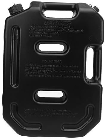 Réservoir de Stockage de Carburant 10L Résistant Chocs Réserve d'Urgence Bidon d' Universel pour Moto Véhicules Tout-Terrain SUV Quad Sans Support
