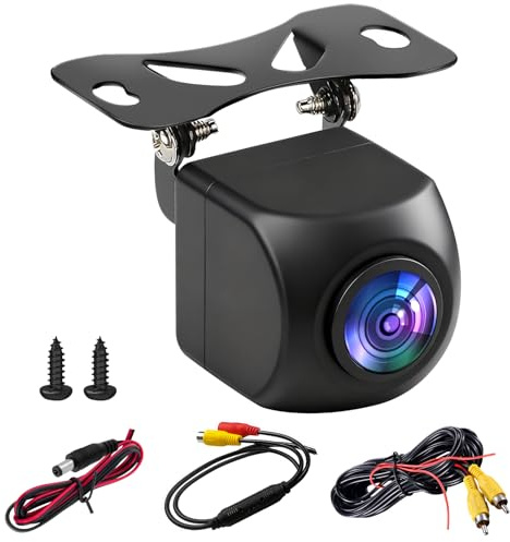 AHD 1080P Rückfahrkamera, Rückkamera Nachrüsten Universal 12-24V | 170° Weitwinkel Nachtsicht,IP68 wasserdichte Nachtsicht HD, Auto Rückansicht Kamera für PKW SUV Wohnmobil LKW,6M Kabel