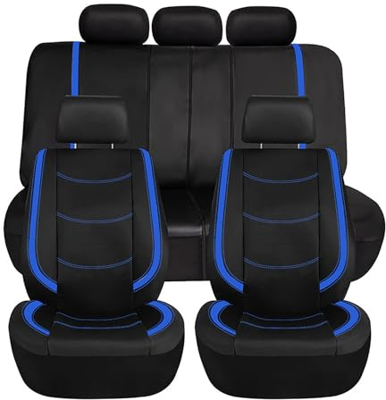 WEQTYSAB Auto-Sitzbezug, für BMW X1 (U11) 2022-2025 Bequem Wasserdicht rutschfest Sitzschoner Autositzbezüge Set Autositzschoner Zubehör,C