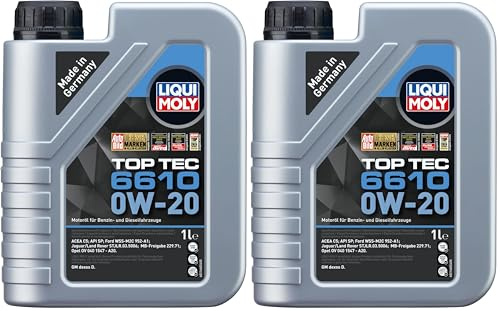 Liqui Moly Top Tec 6610 0W-20 | Motoröle | 1 L | Art.Nr. 21660, Sconosciuto (Packung mit 2)