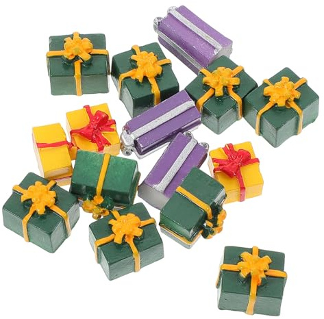 Milisten 15 Stück Selbstgemacht Weihnachtsschmuck Bastelset aus Harz mit Weihnachtsdeko Accessoires für Selbstgemacht Handy und Schmuckanhänger Stil