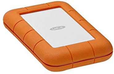 LaCie STFS2000800 - Disco Duro Externo (2 TB, USB Tipo C, USB 2.0) Color Naranja y Plateado