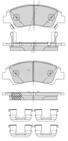 Borg & Beck BBP2484 Front Brake Pads To Fit Hyundai i10 1 2(SA) 12/13-