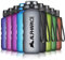 ALPHAPACE Trinkflasche, auslaufsichere 1.500 ml Wasserflasche, BPA-freie Flasche für Sport, Fahrrad & Outdooraktivitäten, Sportflasche mit Fruchteinsatz, in Grau