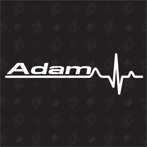 speedwerk-motorwear Adam Herzschlag - Sticker für Opel