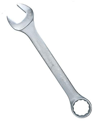 80mm Metric Jumbo Combination Spanner Wrench Ring and Open Ended HGV