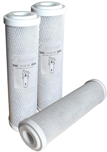 10 Wasserfilter Carbon Block Aktivkohleblock 5µm Aktivkohlefilter für Umkehrosmoseanlagen Aquarienfilter (3)