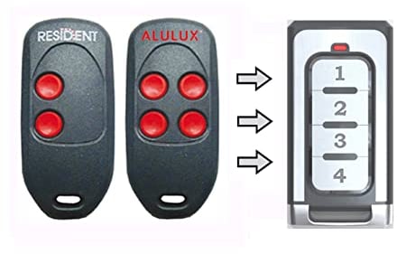 Ersetzt Handsender Alulux MT87A1 MT87A2 MT87A3 MT87A4 MT87A3-868A04K00