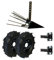 SAKAWA Kit di Scavapatate Motozappa Motocoltivatore Ruote 400 x 8