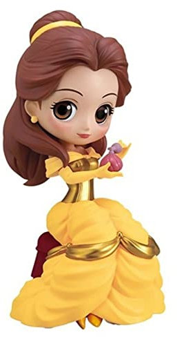 Bandai - Qposket - Disney Princesses - La Belle et la bête - Figurine de Collection Belle - Perfumagic 12cm - BP19954P Multicolore