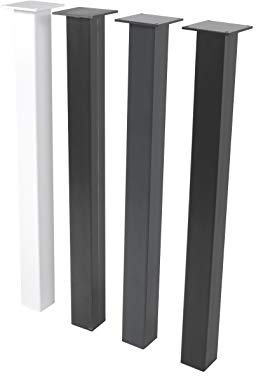 Magnetic Mobel Tischbein Eckig, Quadratrohr Metall Tischbeine massiv quadratisch 60x60 mm (Anthrazit, 72 cm)