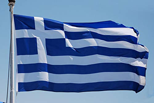 Bandiera Grecia cm.100x150 Tessuto Nautico Antivento Alta resistenza130gr.mq,Bandiera Grecia Grande da Esterno