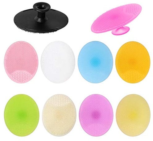 10 Packs Silicone Face Scrubber Face Exfoliator Pad for All Skin