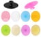10 Packs Silicone Face Scrubber Face Exfoliator Pad for All Skin