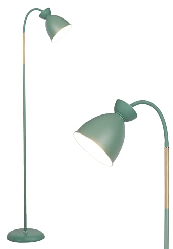 Anten Giraffe | Schwenkbare Stehlampe Pastel Grün | E27 Fassung MAX 60W | Höhe 159CM | Retro Metall-Stehleuchte | 1 Flammig | Für Wohnzimmer, Schlafzimmer und Arbeitszimmer