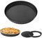 AZKEEGREY 2 Pack Quiche Dishes for The Oven Non-Stick, 24cm Quiche Tins with Loose Base, Round Flan Dish with Removable Loose Bottom Tart Tin for Baking