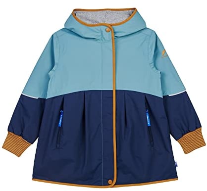 Finkid Girls Aina Move Colorblock-Blau, Mädchen Ponchos und Capes, Größe 120-130 - Farbe Smoke Blue - Cinnamon