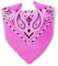 Karl Loven - Rosa Bandana - Paisleymuster - 100% Baumwolle - Dicker Stoff - 20 Exklusivfarben