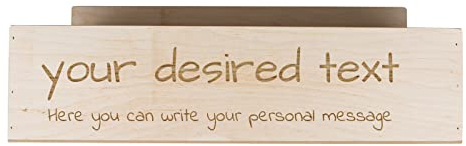 Alsino Bauchladen JGA Holz personalisiert Wunschtext Laser Gravur Promotion Party Catering (x personalisiert 40x26x10 cm)