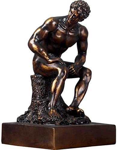 HANDIYA Bronze Denker-Art-Skulptur, Handwerkliche Menschen Statue, Cold Cast Bronzestatue, Die Denker-Skulptur Rodin Art, Büro Dekoration