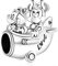 HAEPIAR Liebe Flugzeug S925 Silber Charm für Armband Halskette Sterling Silber Dangles für Frauen
