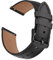 Oumida 20mm 22mm Uhrenarmbänder, SmartWatch Lederarmband, Schnellverschluss Uhren Armband, Sport Ersatzarmband für Samsung Galaxy Watch/Huawei Watch/Amazfit/Garmin/Fossil (20mm,Schwarz)