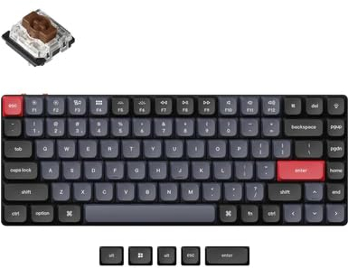 Keychron K3 Pro Benutzerdefinierte ultradünne mechanische Tastatur QMK/VIA Wireless, Hot-Swappable Programm 75% RGB Layout mit Low Profile PBT Keycap Gateron G Pro Switch für Mac Windows Linux