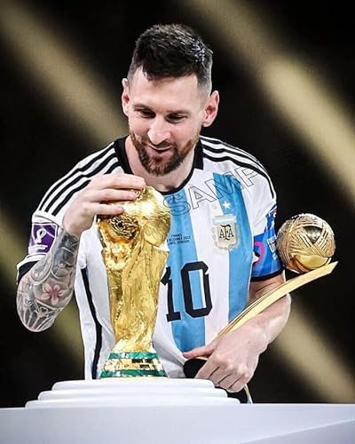 Lionel Messi Poster Football Player Wall Art Picture A4