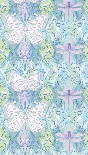 A.S. Création Livingwalls Vliestapete - Tapete Tiere in Grün, Lila und Blau - Wandtapete für verschiedene Räume - Wandbild XXL 2,80 m x 1,59 m