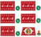 Tovagliette Natalizie (43*30 cm), Darryy Set di 6 Tovagliette Natalizie Lavabili, Tovagliette Feltro Natalizie, Tovagliette di Natale e Sottobicchiere, Include 6 Tovagliette, 6 Sottobicchieri, Natale