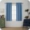 GIRASOLE HOME Coppia Tende Barbados Termiche Totalmente Oscuranti 2 Pannelli da 90x150cm con Tasca, Denim