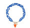 MARARDI Kette Damen [Blau] Italienische Keramik aus Caltagirona [Orange Ananas] Steinkette Handmade Italienischer Schmuck Elegant Originale für Alltag Events Hochzeiten Besondere Anlässe