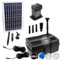 Solar Teichfilter Teichpumpe Solar Springbrunnen Solar Wasserspiel Solar-Teichpumpen-Set für den Gartenteich Solarpanel im stabilen Alu-Rahmen (Aqua-vital 9-uv-c)