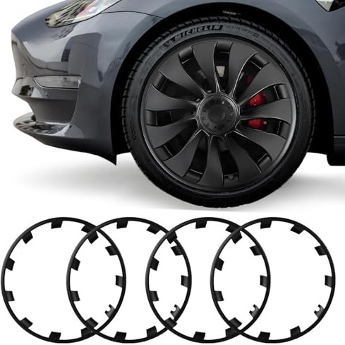 BASENOR Felgenschutz für Tesla Modell 3 Performance 20 Zoll ABS Felgenschutz Felge Hubcap Abdeckung Auto Schutz für 2016-2023 Modell 3 Performance Außenzubehör