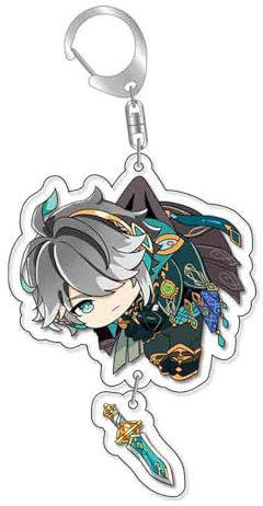 Taimomo Anime Game Genshin Impact Porte-clés en acrylique Personnages mignons AZ8, Alhaitham