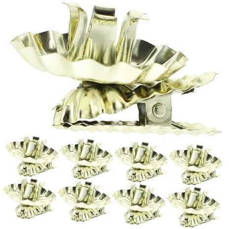 CAXUSD 10stücke Metallkerzenhalterclips Für Weihnachtsbaum Baumkerzenhalter Zum Aufstecken Dekorative Eisenkerzenclips Für Kerzenbefestigung