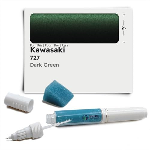 Genuine Colors Stylo de Retouche Dark Green 727 pour Kawasaki Vert